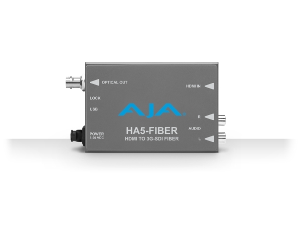 Aja Ha5 Fiber - Aktiv Videokonverter - Grå 1080p HDMI