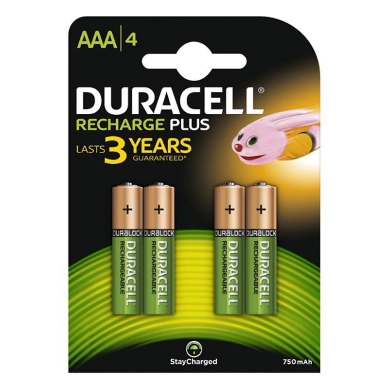 Genopladelige Duracell Batterier 750 mAh til uovertruffen pris