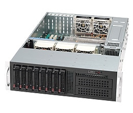 Supermicro CSE 835TQ R921B Serverkabinet - Sort 3U