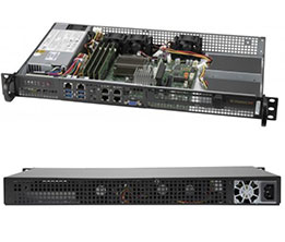 Supermicro 5019A-Fn5t Server med DDR4 SDRAM og 200W strøm