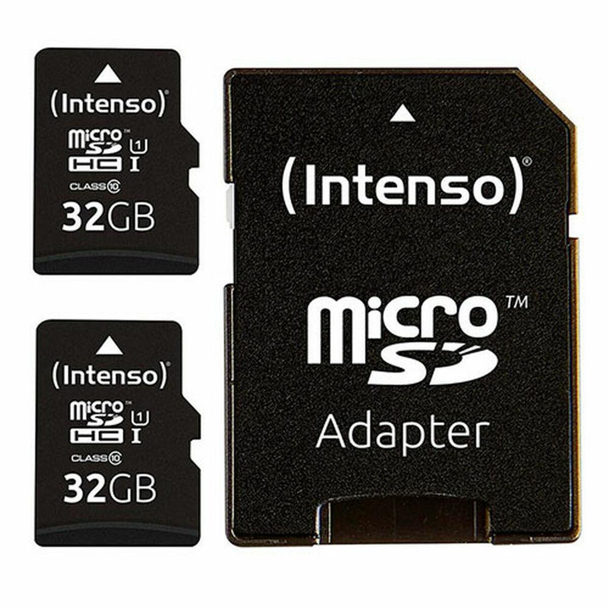 Mikro SD Hukommelseskort med Adapter Intenso 32 GB x 2 tilbud