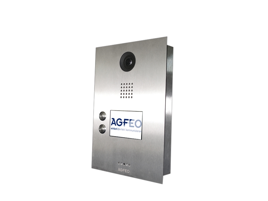 Agfeo IP Video TFE 2 - 3,5" TFT Skærm i Rustfrit Stål