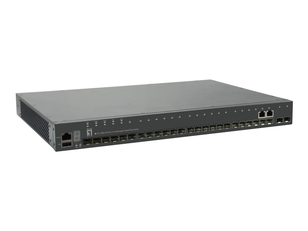 Levelone GTL-2882 L3 Lite Switch - Administreret Netværk