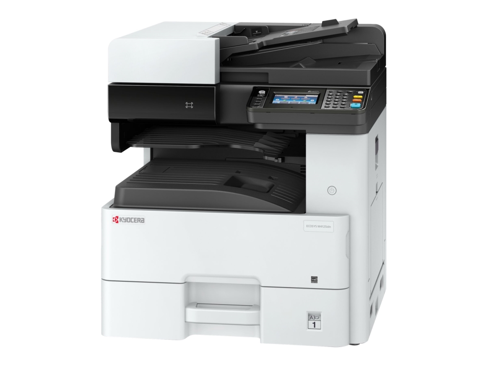 Ecosys M4125idn   Multifunktionsprinter   S H   Laser   A3 Ledger (297 X 432 Mm) (original)   A3 Ledger (medie)   Op Til 25 Spm (kopiering)   fra Kyocera