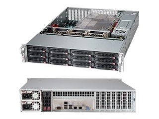 Supermicro Cse 826bac12 R1k23lpb, Stativ, Server, Sort, Atx, Eatx, 2u, Ventilatorfejl, Hdd, Netværk, Strøm fra Super Micro Computer