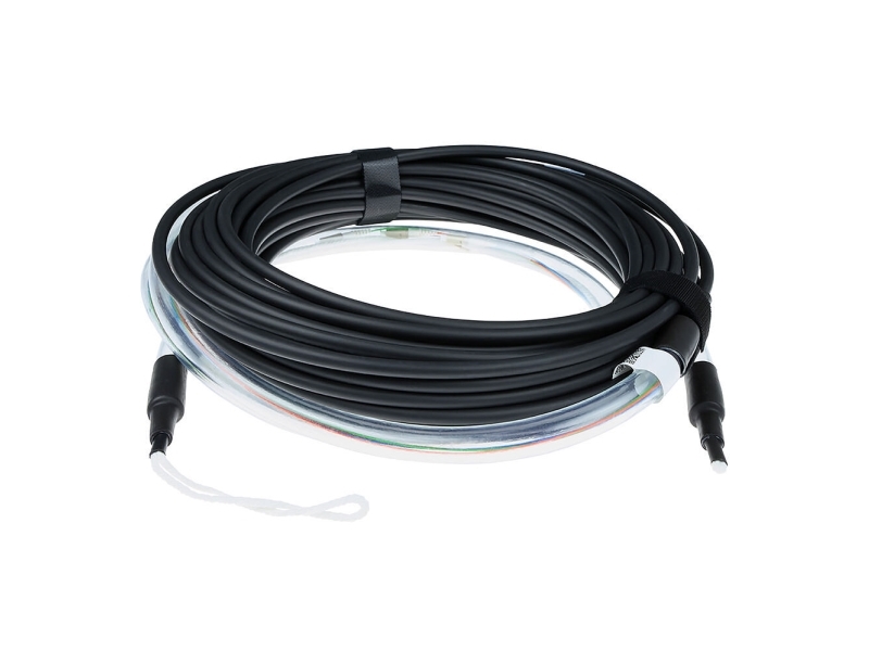 100 Meters Multimode 50 125 Om4 Indoor Outdoor Cable 24 Fibers With Lc Connectors (rl4810) fra Act