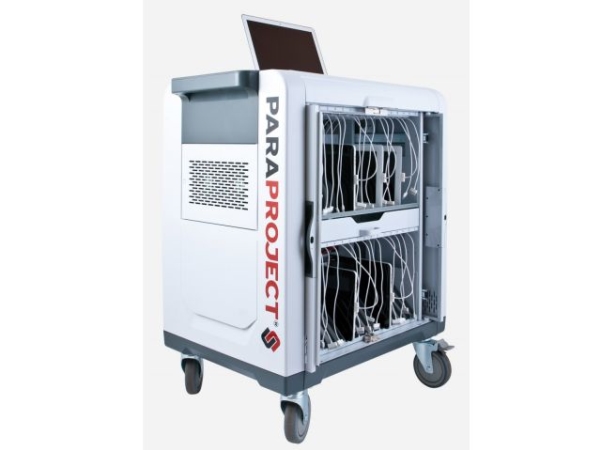 Paraproject Trolley I32   Trolley Til 32 Tablets   Låsbar   Plast, Metal   Udgang: 5 V (832.510 999) fra Parat