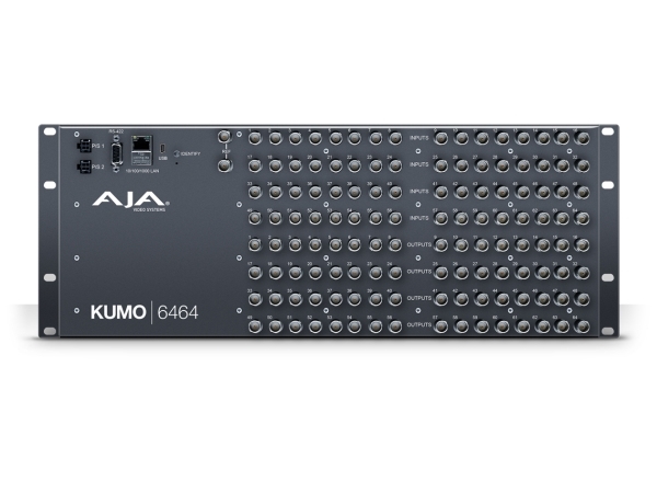 Kumo 6464 Compact Sdi Router   Video Audio Schalter   Managed   An Rack Montierbar   Ac 120 230 V Dc 12 V (kumo 6464) fra Aja
