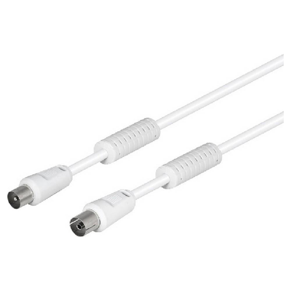 Antennekabel   Hvid 2,5 M fra Tm Electron