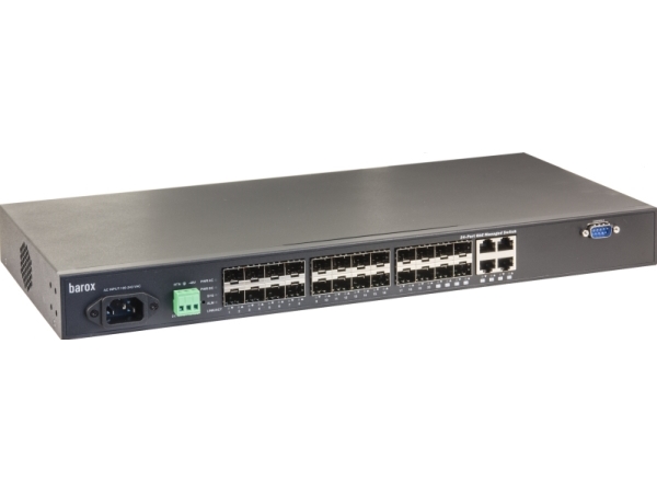 Ry Lgso25 24, Administreret, L2 L3, Gigabit Ethernet (10 100 1000), Fuld Duplex, Stativ Montering, 1u fra Barox