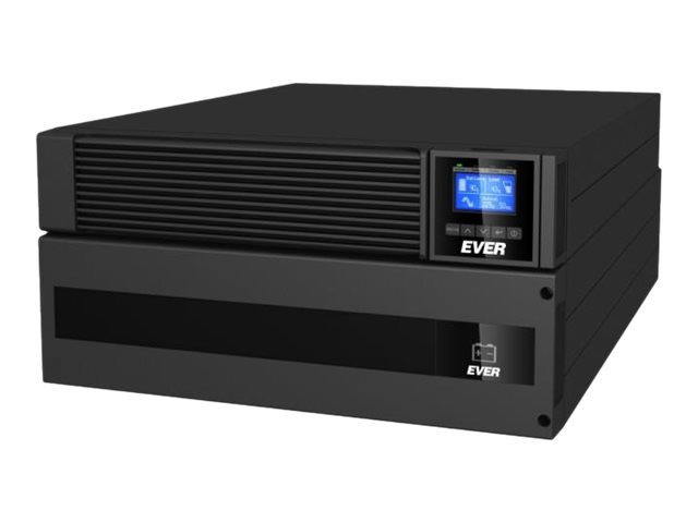 Powerline Rt Plus 6000   Ups (stativ Monterbar   Ekstern)   Ac 230 V   6000 Watt   6000 Va   1 Faset   Uden Batteri   Rs 232, Usb   Output Stikf fra Ever