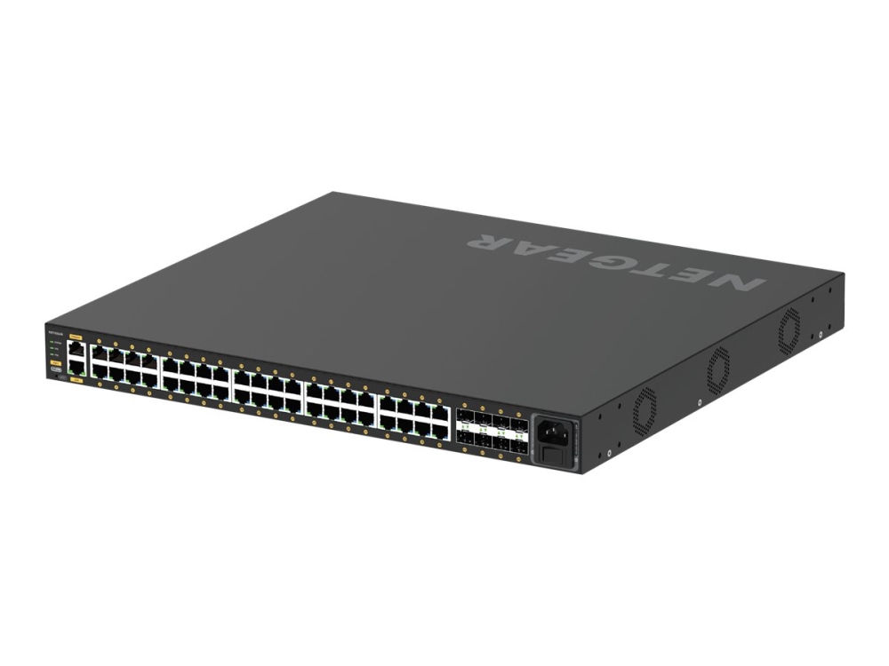Av Line M4250 40g8f Poe+   Switch   L3   Administreret   40 X 10 100 1000 (poe+) + 8 X 1000base X Sfp   Side Til Side Luftstrøm   Monterbar P fra Netgear