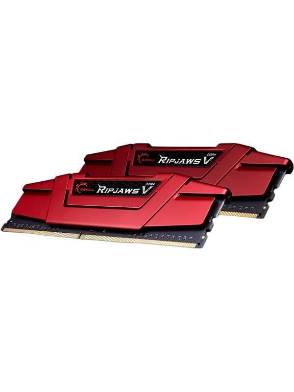 Ripjaws V Ddr4 2400   32gb   Cl15   Dual Channel (2 Pcs)   Intel Xmp   Rød fra G.skill