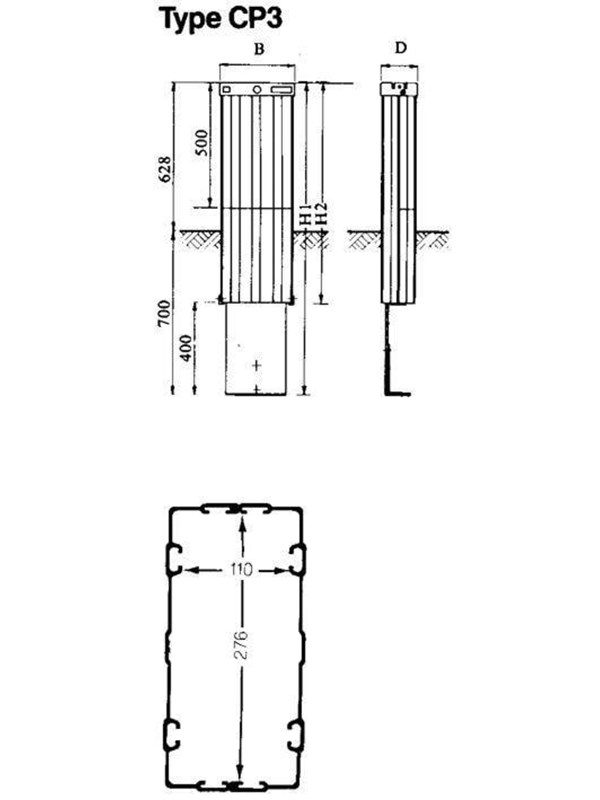 Kabelfordelingsskab 42l1621 Cp6 fra Abb