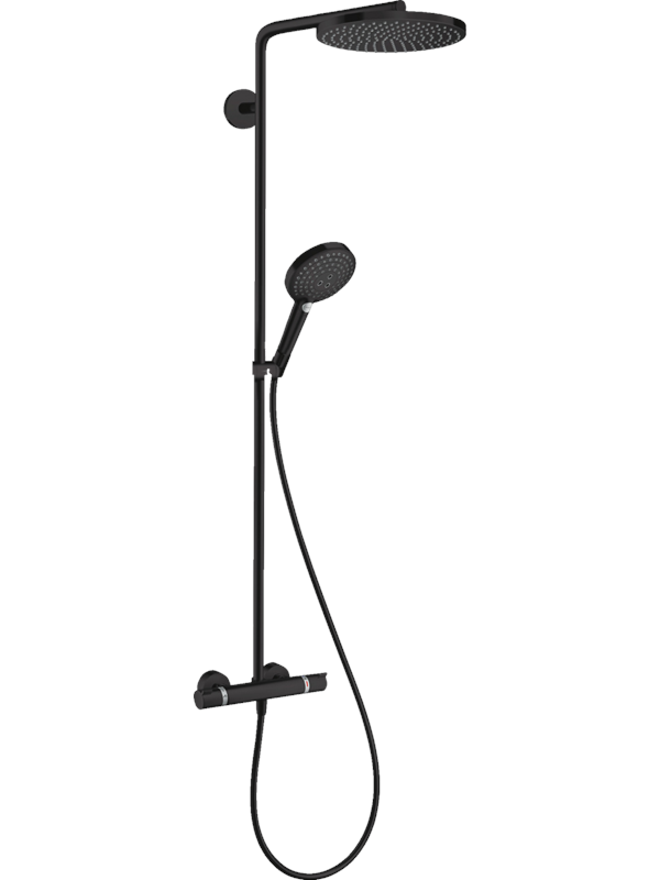 Raindance Select S Showerpipe 240 Brusesystem, 1 Stråletype, Mat Sort fra Hansgrohe