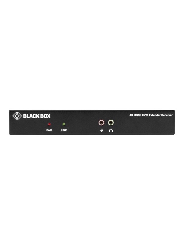 Kvx Series Kvm Extender Over Catx   4k Single Head Hdmi Usb 2.0 Serial Audio Local Video fra Black Box