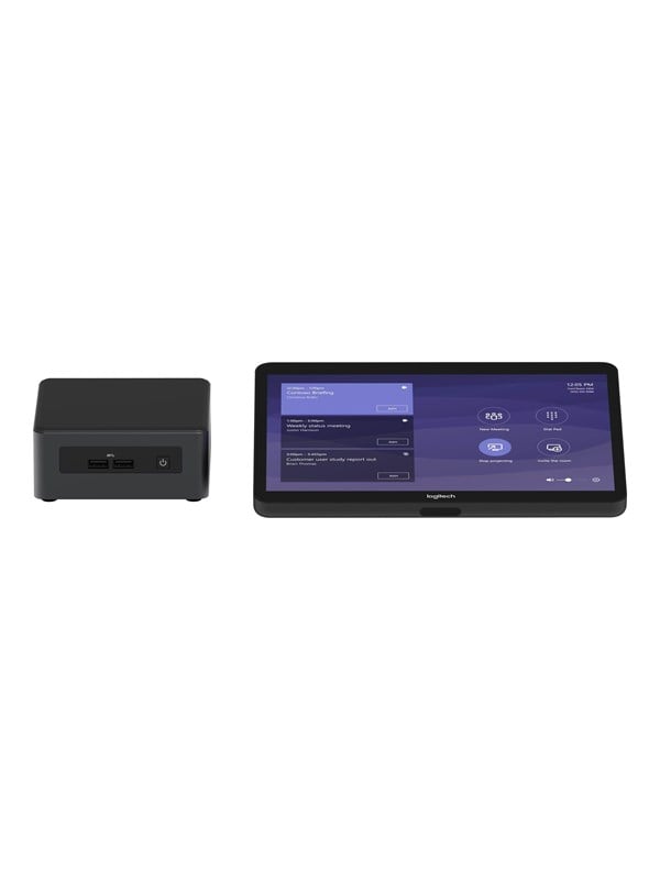 Base Microsoft Teams Rooms (no Av) With Tap + Intel Nuc   Video Conferencing Kit   With Intel Nuc Nuc8i7beh (8th Gen Core I7 8gb Ram 240gb Ssd)  Jumpstart (90 Days) fra Logitech