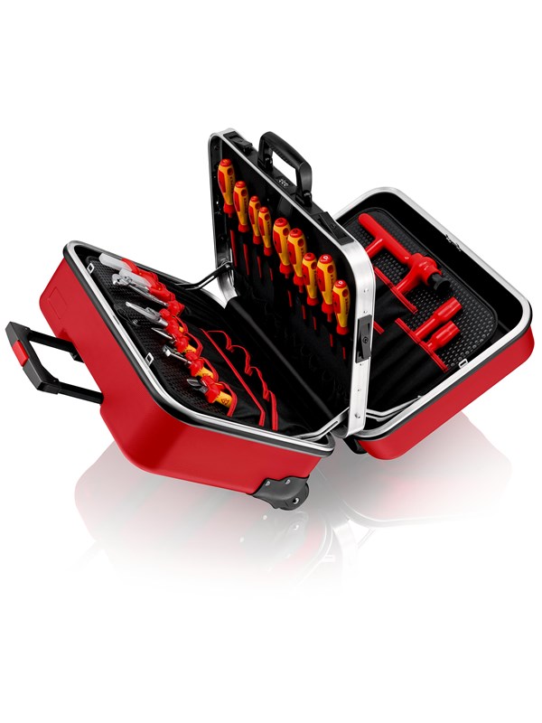 Værktøjskuffert "big Twin Move Red" Til Elarbejde, Kompetence fra Knipex