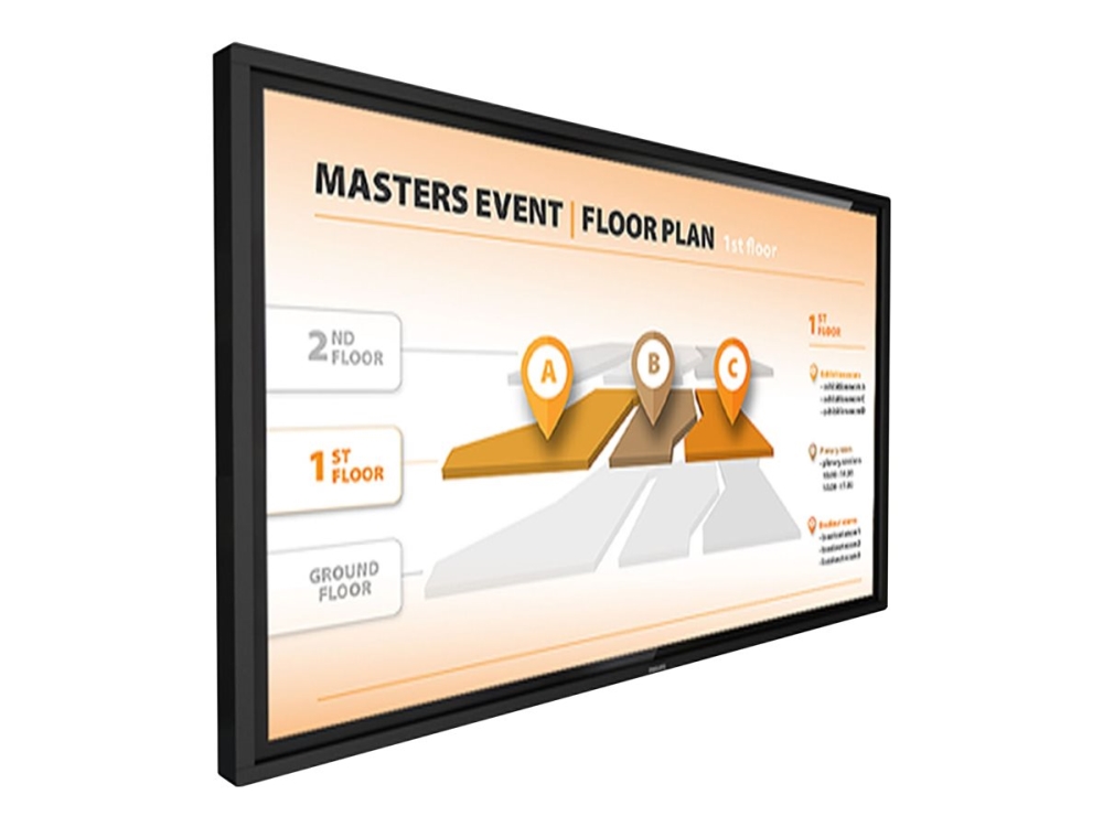 43bdl3452t   43" Diagonal Klasse T Line Led Bagbelyst Lcd Paneldisplay   Digital Skiltning   Med Berøringsskærm (multi Berøring)   4k Uhd (21 fra Philips