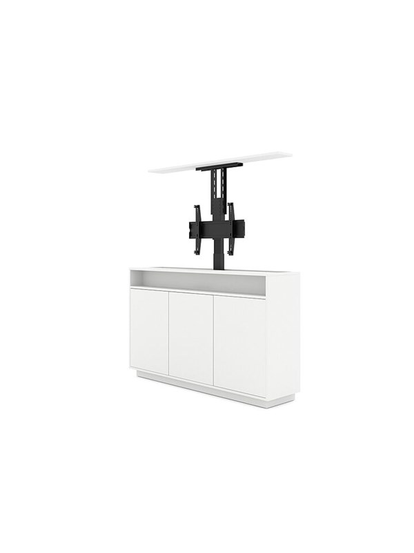 M   Cabinet Unit   Lift   For 65" Lcd Display   Speaker   White 50 Kg 65" 200 X 200 Mm fra Multibrackets