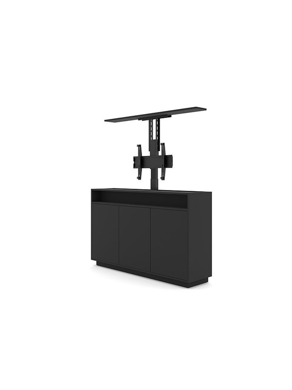 M   Cabinet Unit   Lift   For 65" Lcd Display   Speaker   Black 50 Kg 65" 200 X 200 Mm fra Multibrackets