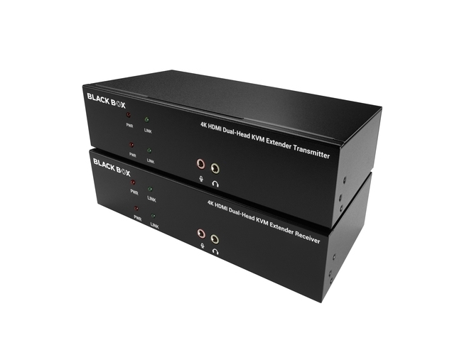 Kvxlch 200, Sender & Modtager, Ledningsført, 100 M, Cat5,cat6, 3840 X 2160 Pixel, 30 Hz fra Black Box