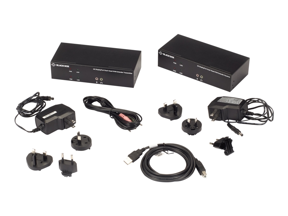 Kvx Series Dp Catx Kvm Extender Dh Tx+rx fra Black Box