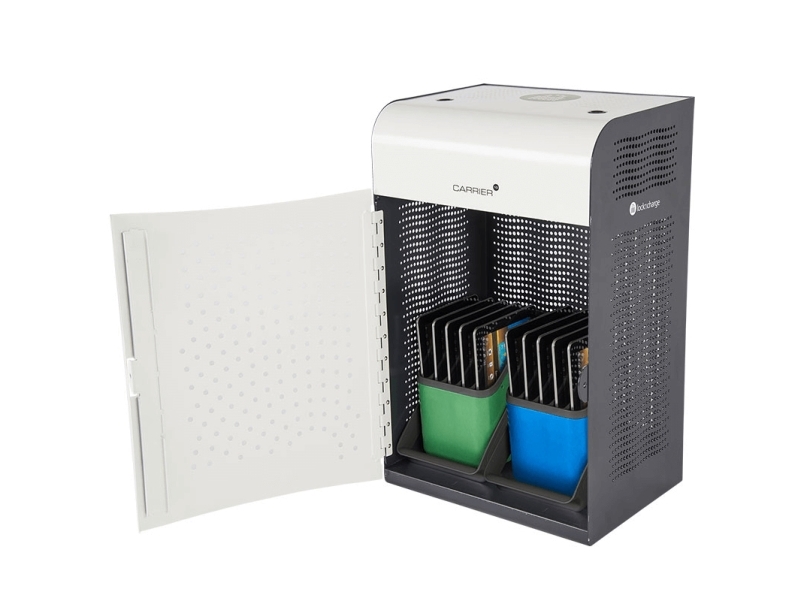 Carrier 10 Charge Station With Large Baskets, Laddstation För 10 Enheter Chromebook Ipad fra Lockncharge
