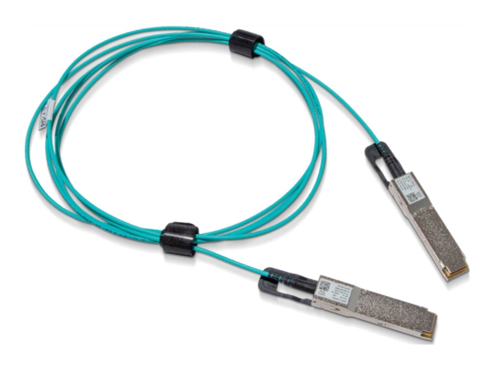 200gbase Kabel Til Direkte Påsætning   Qsfp56 Til Qsfp56   10 M.   Fiberoptik   Halogenfri, Aktiv   Sort fra Nvidia
