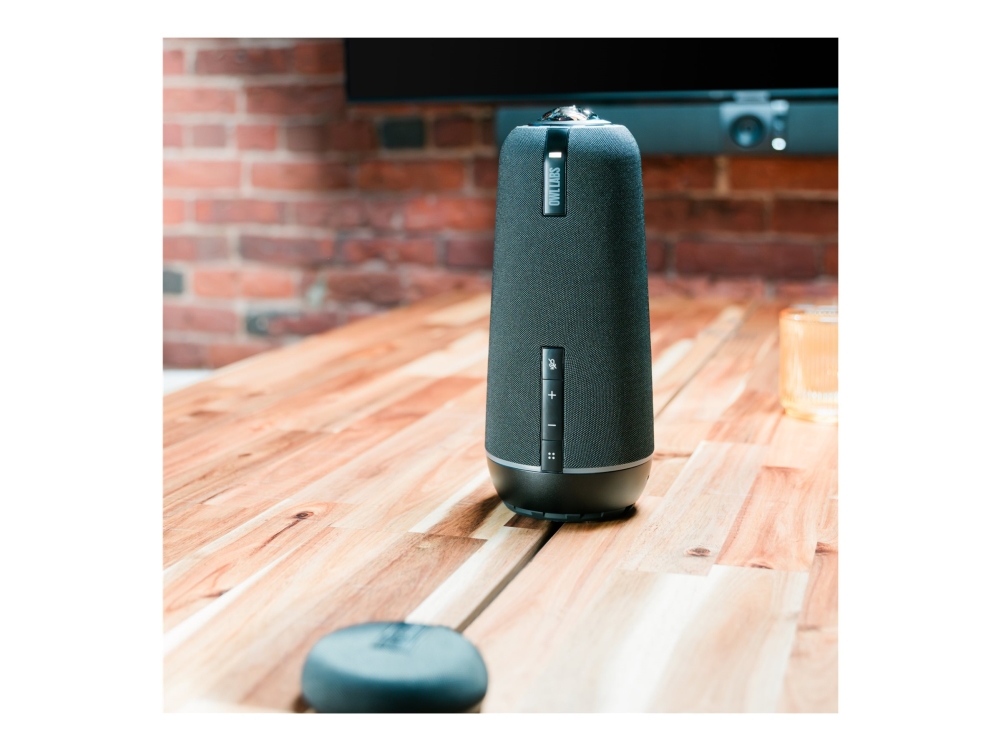 Meeting Owl 4+   Videoconference Enhed   Brunsort   Med   Expansion Mic fra Owl Labs