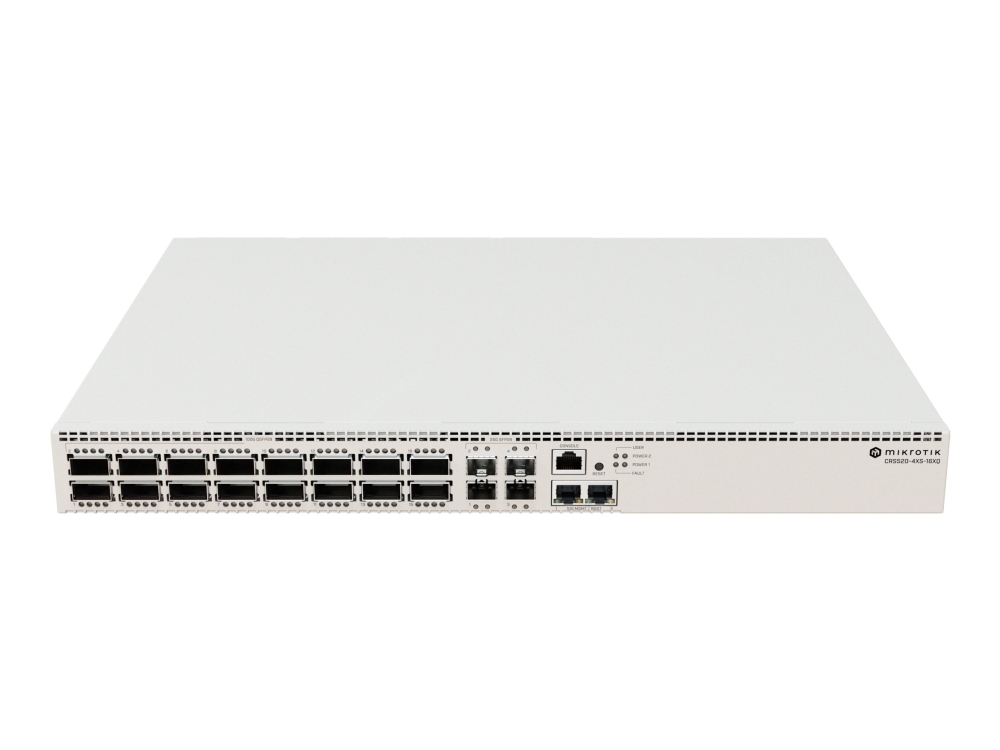Router Switch| |crs520 4xs 16xq Rm|desktop Piedestal|16xqsfp28|4xsfp28|1xconsole|crs520 4xs 16xq Rm fra Mikrotik