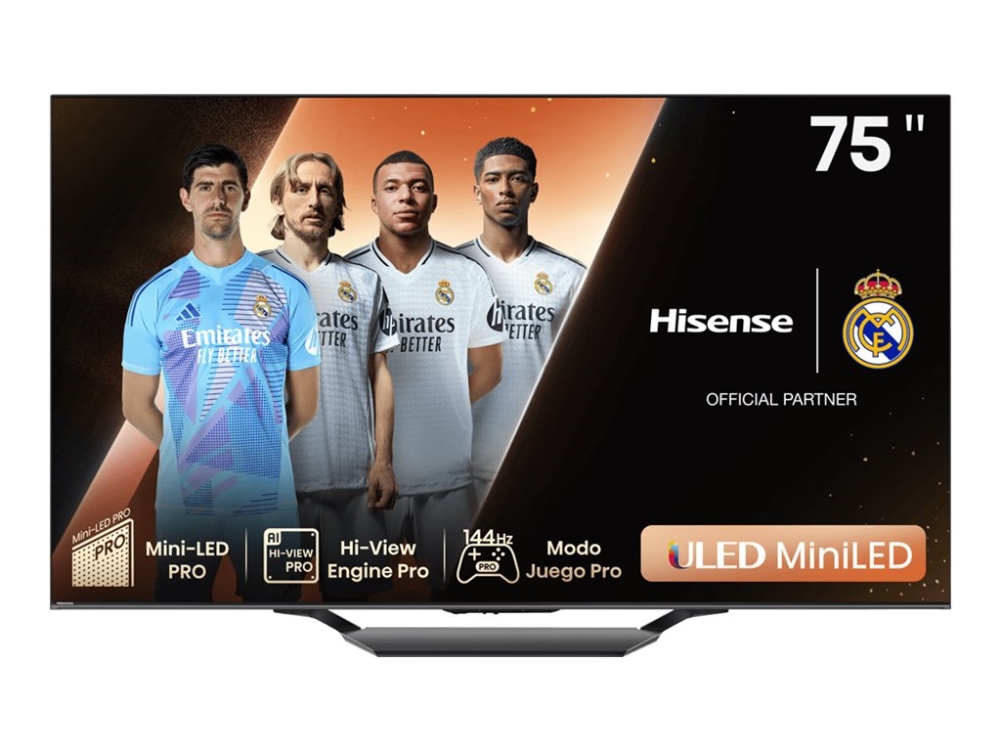 190,5 Cm (75&quot ) 4k Ultra Hd Smart Tv Wi Fi Charcoal 1500 Cd M² Tv Med Wi Fi fra Hisense