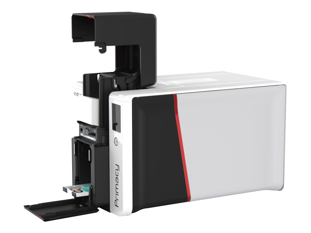 Primacy 2 Simplex Expert   Plastikkortprinter   Farve   Blæksubliminering Termisk Resin Genskrivelig   Cr 80 Card (85.6 X 54 Mm)   300 X 1200 fra Evolis