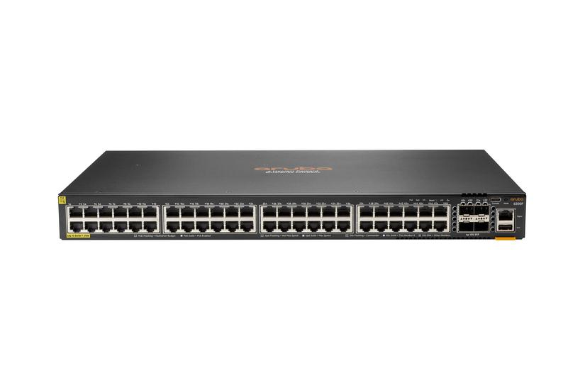Aruba 6200f 48g Class4 Poe 4sfp+ 370w Switch   Switch   Max. Stacking Distance 10 Km   48 Porte   Administreret   Monterbar På Stativ fra Hpe