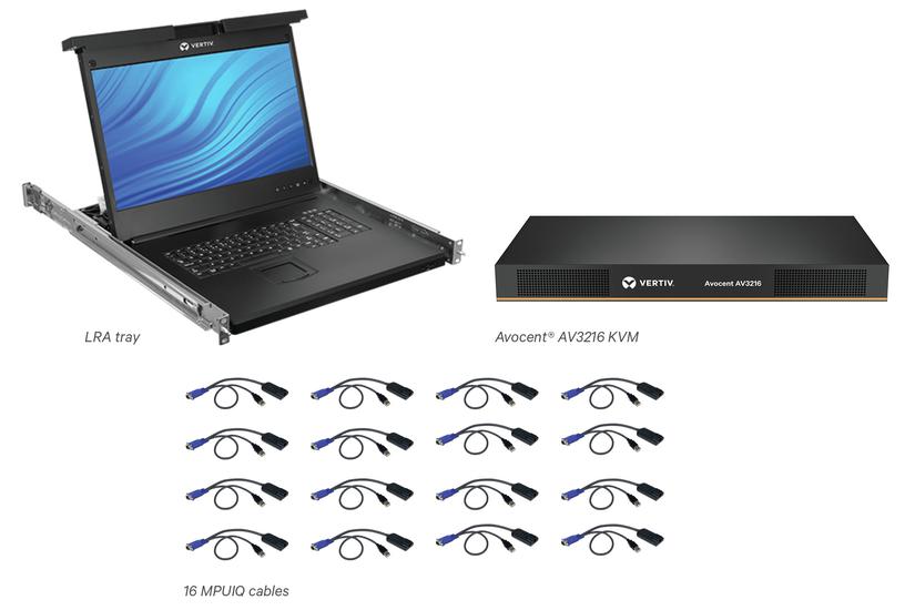 Avocent Local Rack Access   Kvm Konsol   19" fra Vertiv