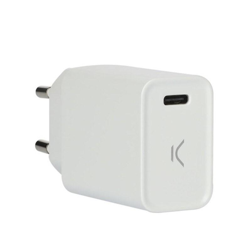 Usb Oplader   Hvid fra Ksix