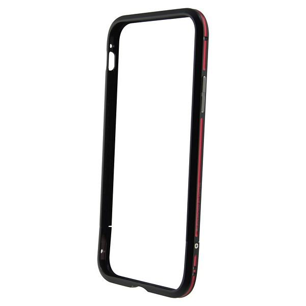 Mobilcover Iphone X Xs   Bumper Aluminium Sort Rød fra Ksix