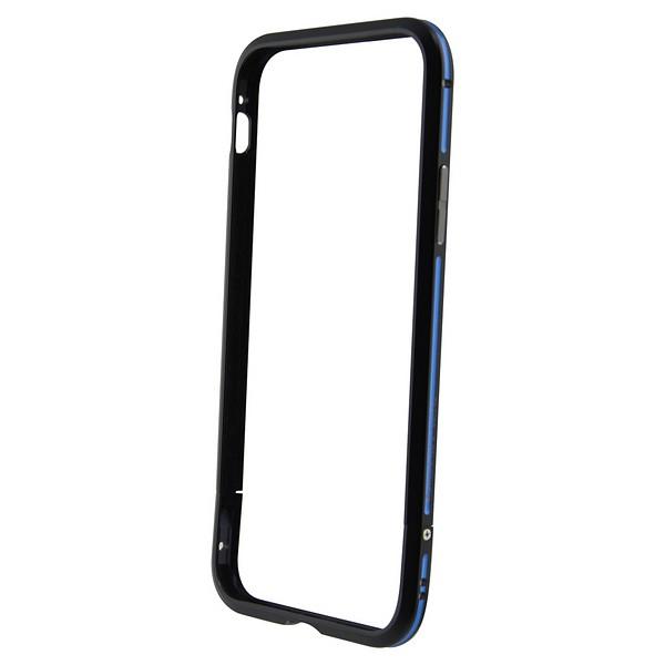 Mobilcover Iphone X Xs   Bumper Aluminium Sort Blå fra Ksix