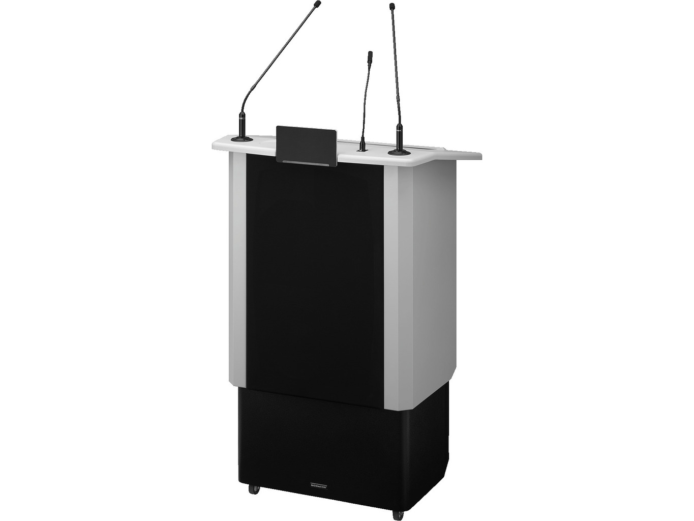 Speech 500 Gr Professional Lectern With Electric Height Adjustment And Integrated Wireless Amplifier System fra Monacor