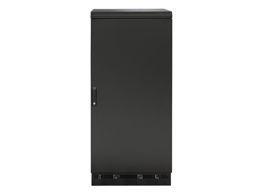 692724ip55.ts, Fritstående Reol, 24u, 1000 Kg, Nøglelås, Forbedret Kabelstyring, Sort fra Efb Elektronik