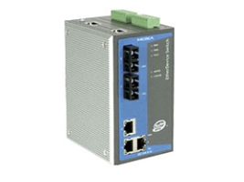Moxa Etherdevice Switch Eds 505a Mm St   Switch   Administreret   3 X 10 100 + 2 X 100base Fx   Din Monterbar På Skinne fra Moxa Technologies