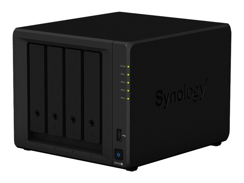 Disk Station Ds420+   Nas Server   4 Bays   Raid 0, 1, 5, 6, 10, Jbod   Ram 2 Gb   Gigabit Ethernet   Iscsi Support fra Synology