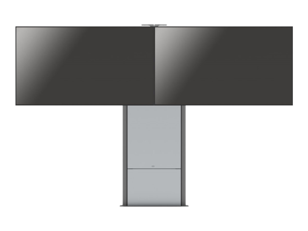 Sms Presence Wall Floor Video Conference   Stativ   For 2 Lcd Displays   Låsbar   Aluminium, Antracitgrå   Vægmonterbar, Gulvstående fra Smart Media Solutions Ab