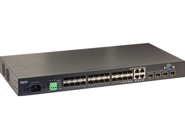 Ry Lgso25 28, Administreret, L2 L3, Gigabit Ethernet (10 100 1000), Fuld Duplex, Stativ Montering, 1u fra Barox