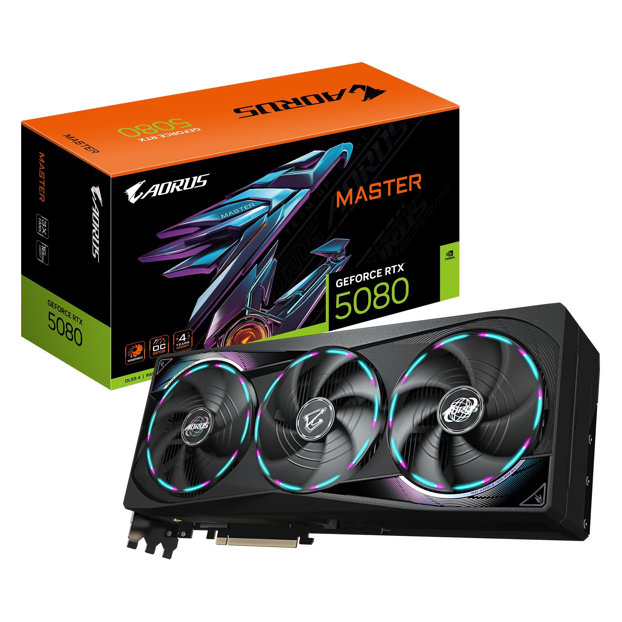 Geforce Rtx 5080 Aorus Master fra Gigabyte