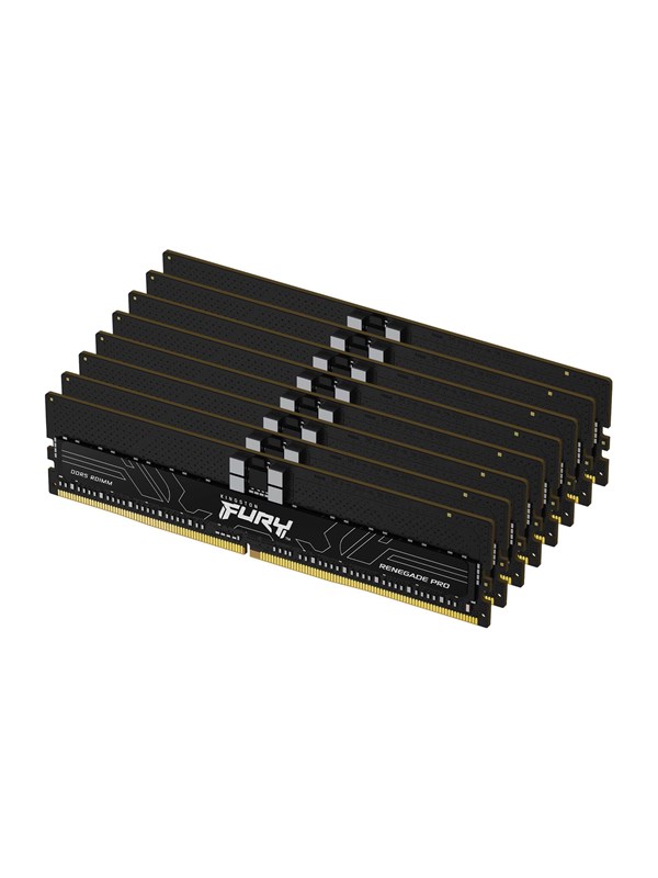 Fury Renegade Pro Ddr5 5600   256gb   Cl28   Octa Channel (8 Pcs)   Amd Expo & Intel Xmp   Sort fra Kingston
