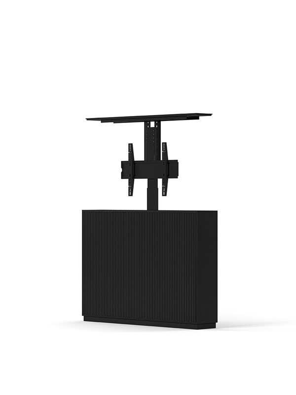 M Av Cabinet Tv Lift 55" Slimline Black 50 Kg 55" 200   200 Mm fra Multibrackets