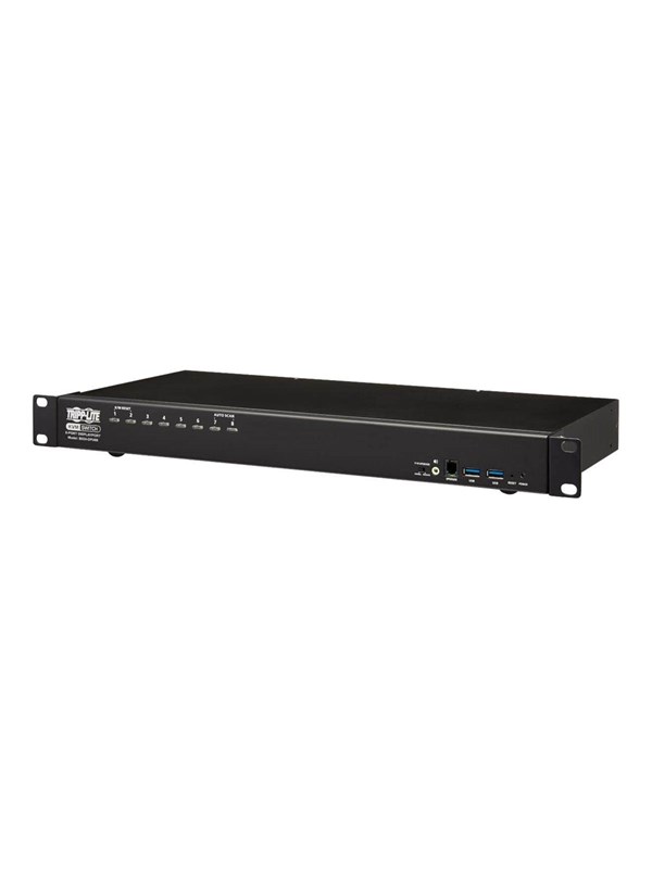 Displayport Usb Kvm Switch 8 Port With Audio Video And Usb Peripheral Sharing 4k 60 Hz 1u Rack Mount   Kvm   Audio   Usb Switch   8 Ports   Rack Mountable fra Tripp Lite