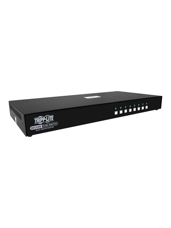 Secure Kvm Switch 8 Port Single Head Displayport To Displayport 4k Niap Pp4.0 Audio Cac Taa   Kvm   Audio Switch   8 Ports   Taa Compliant fra Tripp Lite