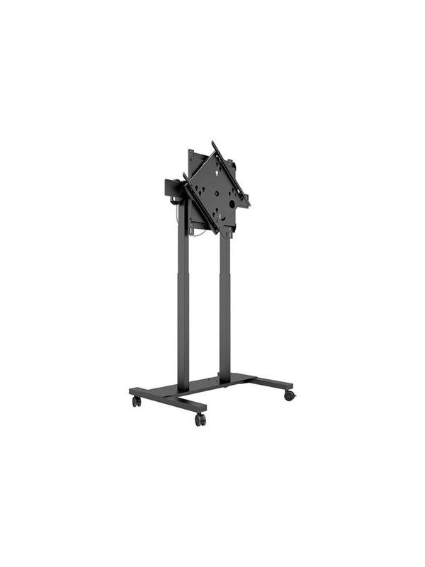 M Cart   Flip   For Flat Panel   Motorised Anticollision   Black 50 Kg 75" Fra 200 X 200 Mm fra Multibrackets